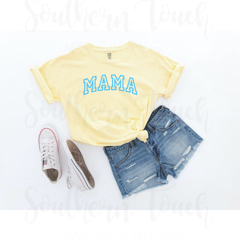 Embroidered Mama Comfort Colors T-Shirt