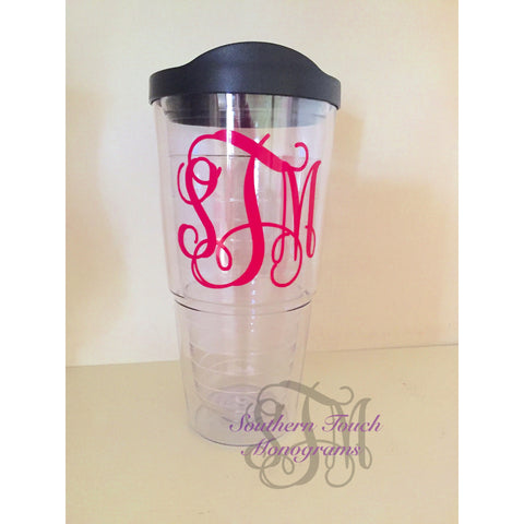 Monogrammed Large Acrylic Tumbler