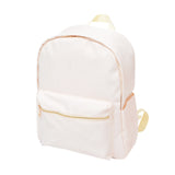 Monogrammed Creme Nylon Kids Backpack