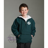 Monogrammed Youth Pullover Rain Jacket