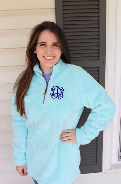 Monogrammed Newport Fleece Pullover Southern Touch Monograms