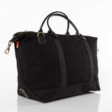Monogrammed Black Canvas Weekender
