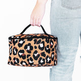 Monogrammed Spotlight Leopard Cosmetic Bag