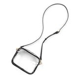 Monogrammed Clear Crossbody Purse