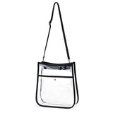 Monogrammed Large Clear Crossbody Purse