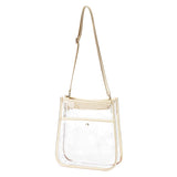 Monogrammed Large Clear Crossbody Purse