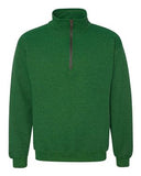 Monogrammed Quarter Zip Cadet Collar Pullover Sweatshirt