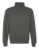 Monogrammed Quarter Zip Cadet Collar Pullover Sweatshirt