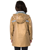 Monogrammed Leopard Print Girls' New Englander Rain Jacket