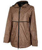 Monogrammed Leopard New Englander Rain Jacket
