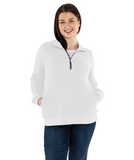Monogrammed Women's Quarter Zip Pullover Sweatshirt
