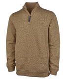 Monogrammed Leopard Unisex Quarter Zip Pullover Sweatshirt