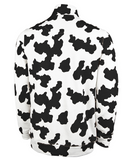 Monogrammed Cow Print Unisex Quarter Zip Pullover Sweatshirt