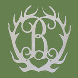 Antlers Wooden Monogram