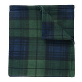 Monogrammed Plaid Fleece Blanket