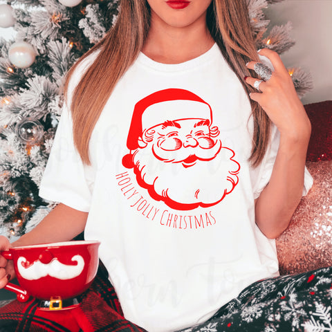 Vintage Santa Face Comfort Colors T-Shirt