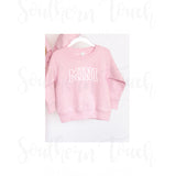 Embroidered Mini Toddler Crewneck Sweatshirt