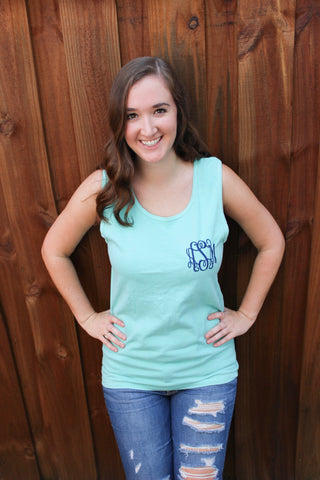 Monogrammed Comfort Colors Tank Top