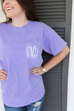 Monogrammed Comfort Colors Short Sleeve Pocket T-Shirt