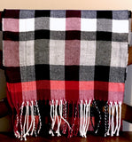 Monogrammed Patterned Cashmere Feel Scarf