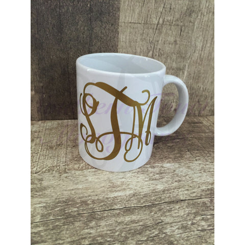 Monogrammed Ceramic Coffee Mug