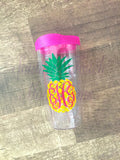 Monogrammed Pineapple Acrylic Tumbler