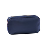 Monogrammed Navy Nylon Accessory Bag