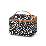 Monogrammed Spotted Cosmetic Bag