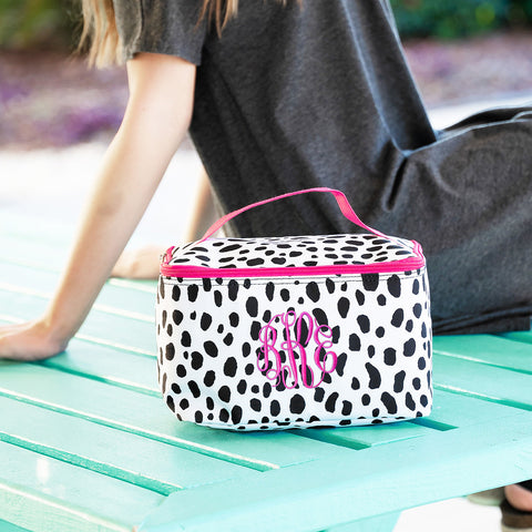 Monogrammed Spot On Cosmetic Bag