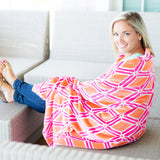 Monogrammed Wanderlust Plush Blanket