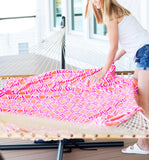 Monogrammed Wanderlust Plush Blanket