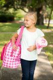 Monogrammed Check Kids Travel Bag