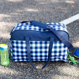 Monogrammed Check Kids Travel Bag