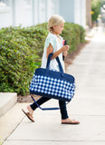 Monogrammed Check Kids Travel Bag