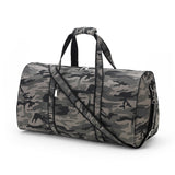 Monogrammed Black Camo Duffel Bag