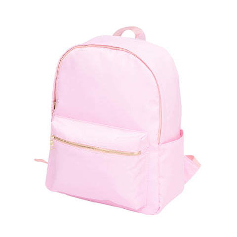 Monogrammed Pink Nylon Kids Backpack