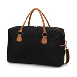 Monogrammed Black Nylon Travel Bag
