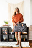 Monogrammed Spotted Travel Bag