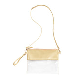 Monogrammed Gold Clear Purse
