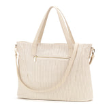 Monogrammed Ivory Textured Audrey Purse