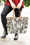 Monogrammed Camo Tote Bag