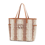 Monogrammed Fawn Tote Bag