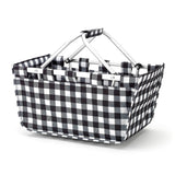 Monogrammed Black Buffalo Market Basket