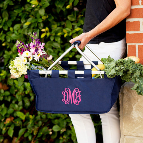 Monogrammed Market Basket
