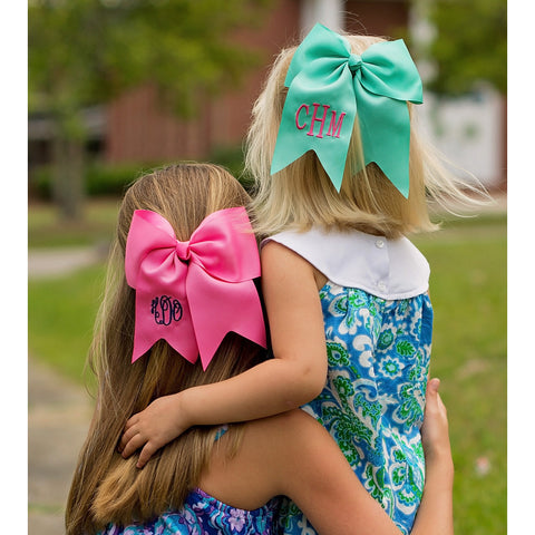 Monogrammed Hair Bow