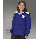 Monogrammed Youth Pullover Rain Jacket