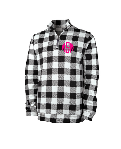 Monogrammed Sherpa Quarter-Zip Pullover