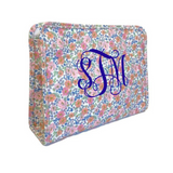 Monogrammed Garden Floral Roadie Pouch