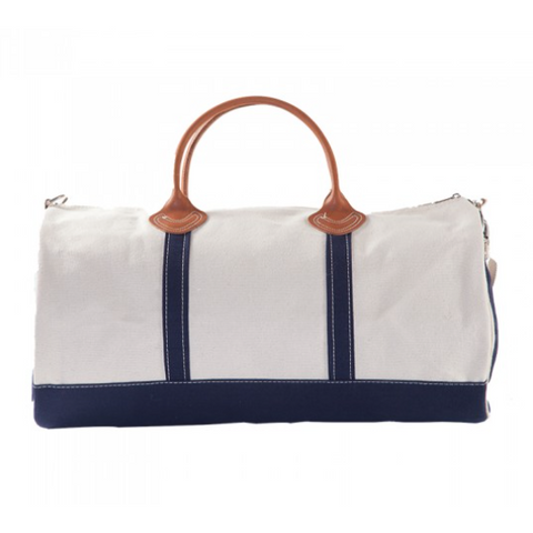 Monogrammed Canvas Duffel Bag
