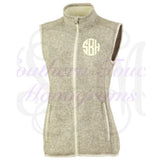 Monogrammed Heathered Fleece Vest